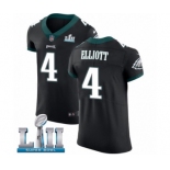 Men's Nike Philadelphia Eagles #4 Jake Elliott Black Vapor Untouchable Elite Player Super Bowl LII NFL Jersey