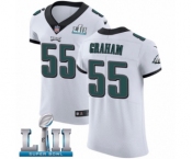 Men's Nike Philadelphia Eagles #55 Brandon Graham White Vapor Untouchable Elite Player Super Bowl LII NFL Jersey