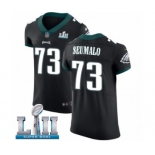 Men's Nike Philadelphia Eagles #73 Isaac Seumalo Black Vapor Untouchable Elite Player Super Bowl LII NFL Jersey