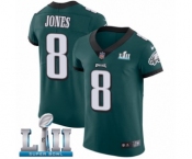 Men's Nike Philadelphia Eagles #8 Donnie Jones Midnight Green Team Color Vapor Untouchable Elite Player Super Bowl LII NFL Jersey