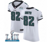 Men's Nike Philadelphia Eagles #82 Torrey Smith White Vapor Untouchable Elite Player Super Bowl LII NFL Jersey