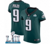 Men's Nike Philadelphia Eagles #9 Nick Foles Midnight Green Team Color Vapor Untouchable Elite Player Super Bowl LII NFL Jersey