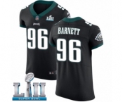 Men's Nike Philadelphia Eagles #96 Derek Barnett Black Vapor Untouchable Elite Player Super Bowl LII NFL Jersey