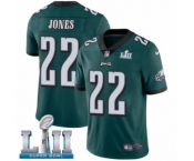Men's Nike Philadelphia Eagles #22 Sidney Jones Midnight Green Team Color Vapor Untouchable Limited Player Super Bowl LII NFL Jersey