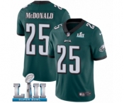 Men's Nike Philadelphia Eagles #25 Tommy McDonald Midnight Green Team Color Vapor Untouchable Limited Player Super Bowl LII NFL Jersey