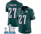 Men's Nike Philadelphia Eagles #27 Malcolm Jenkins Midnight Green Team Color Vapor Untouchable Limited Player Super Bowl LII NFL Jersey