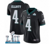 Men's Nike Philadelphia Eagles #4 Jake Elliott Black Alternate Vapor Untouchable Limited Player Super Bowl LII NFL Jersey