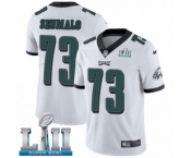 Men's Nike Philadelphia Eagles #73 Isaac Seumalo White Vapor Untouchable Limited Player Super Bowl LII NFL Jersey