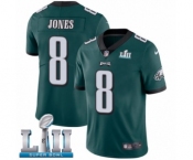 Men's Nike Philadelphia Eagles #8 Donnie Jones Midnight Green Team Color Vapor Untouchable Limited Player Super Bowl LII NFL Jersey