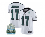 Nike Philadelphia Eagles #17 Alshon Jeffery White Super Bowl LII Champions Men Stitched NFL Vapor Untouchable Limited Jersey