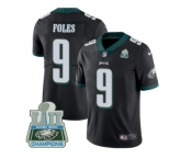 Nike Philadelphia Eagles #9 Nick Foles Black Alternate Super Bowl LII Champions Men Stitched NFL Vapor Untouchable Limited Jersey