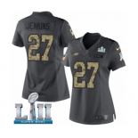 Women's Nike Philadelphia Eagles #27 Malcolm Jenkins Limited Black 2016 Salute to Service Super Bowl LII NFL Jersey