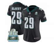 Womens Nike Philadelphia Eagles #29 LeGarrette Blount Black Alternate Super Bowl LII Champions Stitched NFL Vapor Untouchable Limited Jersey