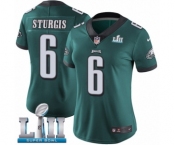 Women's Nike Philadelphia Eagles #6 Caleb Sturgis Midnight Green Team Color Vapor Untouchable Limited Player Super Bowl LII NFL Jersey
