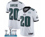 Youth Nike Philadelphia Eagles #20 Brian Dawkins White Vapor Untouchable Limited Player Super Bowl LII NFL Jersey