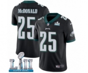 Youth Nike Philadelphia Eagles #25 Tommy McDonald Black Alternate Vapor Untouchable Limited Player Super Bowl LII NFL Jersey