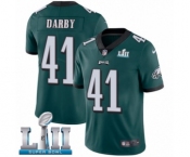 Youth Nike Philadelphia Eagles #41 Ronald Darby Midnight Green Team Color Vapor Untouchable Limited Player Super Bowl LII NFL Jersey