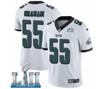 Youth Nike Philadelphia Eagles #55 Brandon Graham White Vapor Untouchable Limited Player Super Bowl LII NFL Jersey