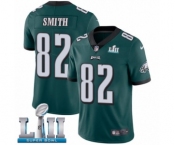 Youth Nike Philadelphia Eagles #82 Torrey Smith Midnight Green Team Color Vapor Untouchable Limited Player Super Bowl LII NFL Jersey