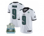Youth Nike Philadelphia Eagles #9 Nick Foles White Super Bowl LII Champions Stitched NFL Vapor Untouchable Limited Jersey