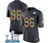 Youth Nike Philadelphia Eagles #96 Derek Barnett Limited Black 2016 Salute to Service Super Bowl LII NFL Jersey