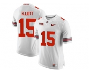 2016 Ohio State Buckeyes Ezekiel Elliott #15 College Football Limited Jersey - White