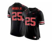 2016 Ohio State Buckeyes Mike Weber Jr. #25 College Football Limited Jersey - Blackout