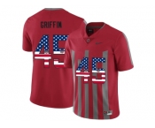 2016 US Flag Fashion Ohio State Buckeyes Archie Griffin #45 College Football Alternate Elite Jersey - Scarlet