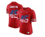 2016 US Flag Fashion Ohio State Buckeyes Archie Griffin #45 College Football Limited Jersey - Scarlet