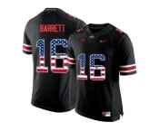 2016 US Flag Fashion Ohio State Buckeyes J.T. Barrett #16 College Football Limited Jersey - Blackout