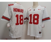 Men's Ohio State Buckeyes #18 Will Howard White FUSE College Football Jersey