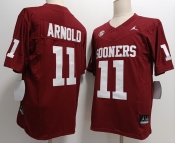 Men's Oklahoma Sooners #11 Jackson Arnold Red FUSE College Stitched Jersey