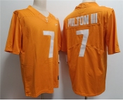 Men's Notre Tennessee Volunteers #7 Joe Milton III Orange Stitched Jersey