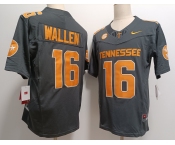 Men's Tennessee Volunteers #16 Peyton Manning Grey FUSE College Stitched Jersey