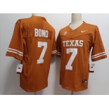 Men's Texas Longhorns #7 Isaiah Bond Yellow FUSE Stitched Jersey