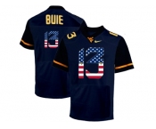 2016 US Flag Fashion West Virginia Mountaineers Andrew Buie #13 College Football Elited Jersey - Blue