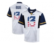 2016 US Flag Fashion West Virginia Mountaineers Andrew Buie #13 College Football Limited Jersey - White