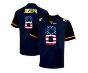 2016 US Flag Fashion West Virginia Mountaineers Karl Joseph #8 College Football Elite Jerseys - Blue