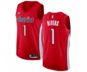 Youth Nike Washington Wizards #1 Austin Rivers Red Swingman Jersey - Earned Edition
