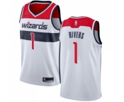 Youth Nike Washington Wizards #1 Austin Rivers Swingman White NBA Jersey - Association Edition