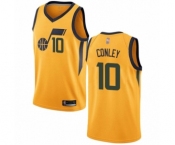 Youth Utah Jazz #10 Mike Conley Swingman Gold Basketball Jersey Statement Edition