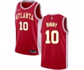 Youth Nike Atlanta Hawks #10 Mike Bibby Swingman Red NBA Jersey Statement Edition