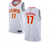 Youth Nike Atlanta Hawks #17 Dennis Schroder Authentic White NBA Jersey - Association Edition