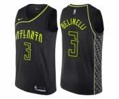 Youth Nike Atlanta Hawks #3 Marco Belinelli Swingman Black NBA Jersey - City Edition