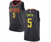 Youth Nike Atlanta Hawks #5 Josh Smith Swingman Black Road NBA Jersey - Icon Edition