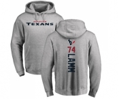 NFL Nike Houston Texans #74 Kendall Lamm Ash Backer Pullover Hoodie