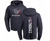NFL Nike Houston Texans #87 Demaryius Thomas Navy Blue Backer Pullover Hoodie