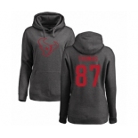 NFL Women's Nike Houston Texans #87 Demaryius Thomas Ash One Color Pullover Hoodie