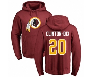 NFL Nike Washington Redskins #20 Ha Clinton-Dix Maroon Name & Number Logo Pullover Hoodie
