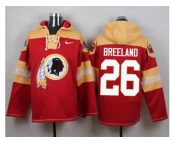 Nike Washington Redskins #26 Bashaud Breeland Burgundy Red Player Pullover NFL Hoodie